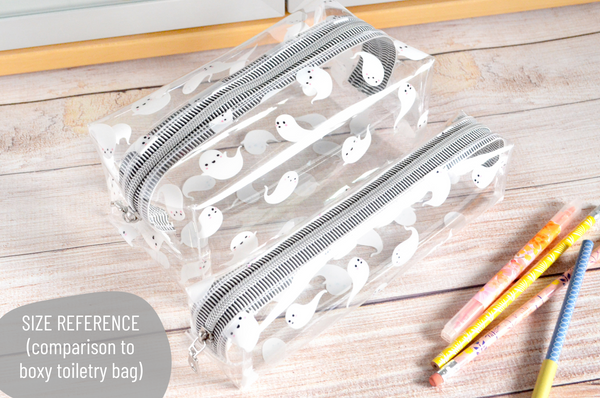 NEW *Clear Vinyl* Ghosts Pencil Roll