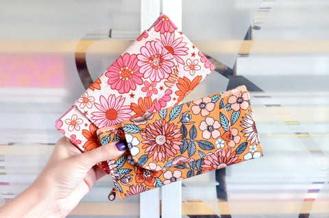 Pink & Yellow Boho Floral Wallet