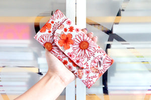 Red Boho Daisy Wallet