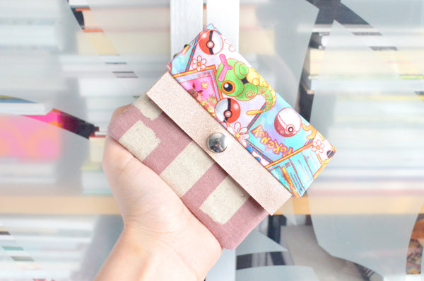 Rainbow Monster Mini Leather Snap Wallet