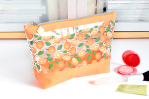 Orange Citrus *Clear & Jelly Vinyl* Cosmetic Bag