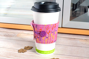 Purple Meadow Coffee Sleeve