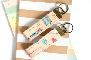 Travel Time *Faux-Leather* Keychain