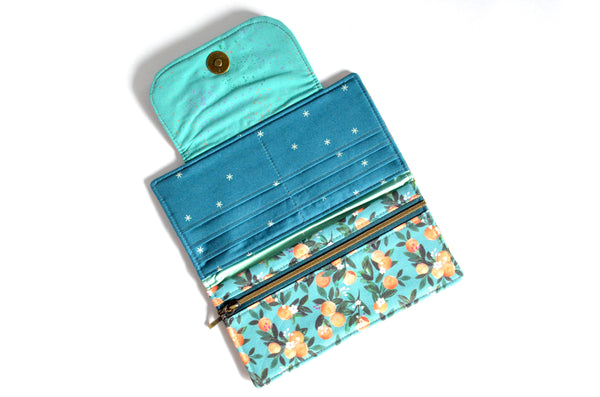 Turquoise Citrus Wallet