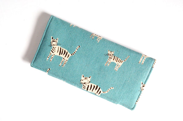 Blue Tiger Kitty Wallet