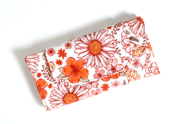 Red Boho Daisy Wallet