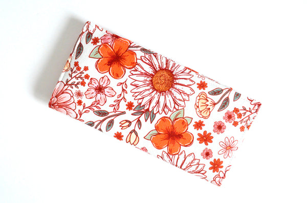 Red Boho Daisy Wallet