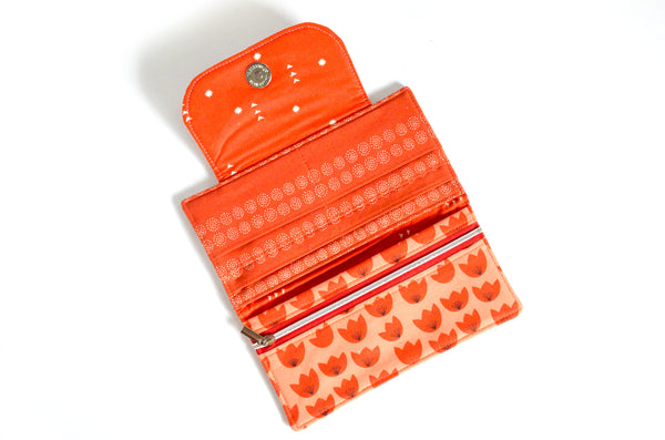 Red Boho Daisy Wallet