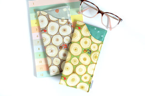 Tree Ring Glasses Case