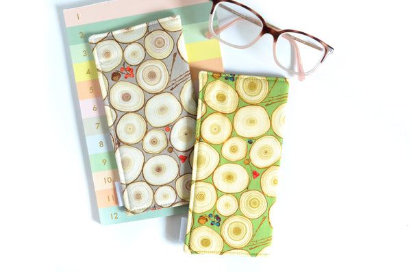 Tree Ring Glasses Case