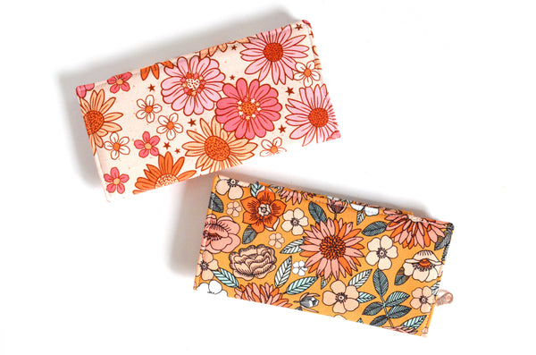 Pink & Yellow Boho Floral Wallet