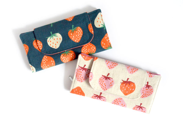 Pink & Blue Strawberry Wallet