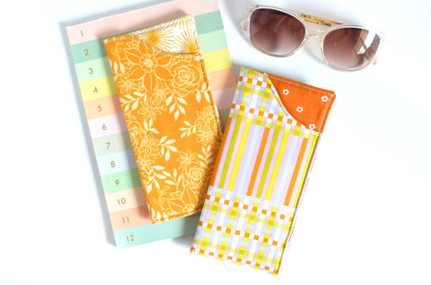 Yellow & Orange Glasses Case