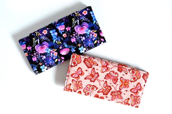 Purple Butterfly & Magic Garden Floral Wallet