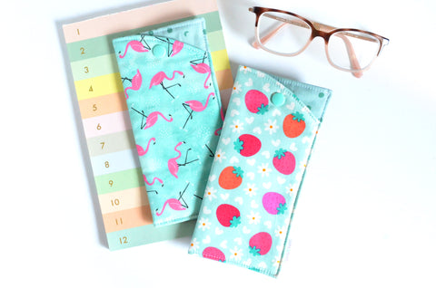 Bright Blue Glasses Case