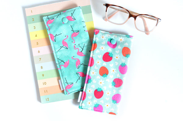 Bright Blue Glasses Case