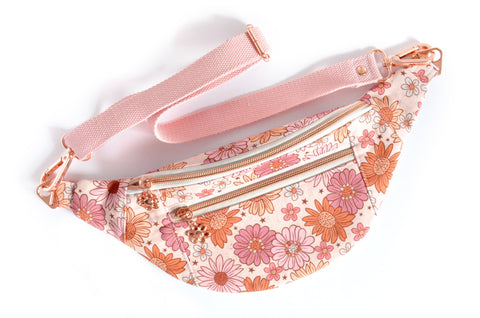 Pink Boho Sunflower Fanny Pack