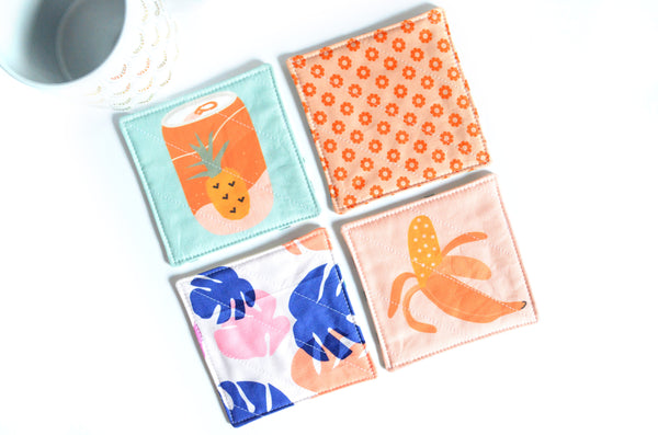 Tropical Soda Coaster Set