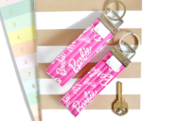 PINK Fabric Keychain