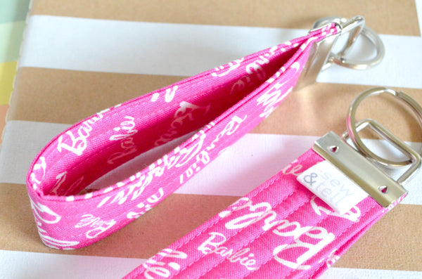 PINK Fabric Keychain