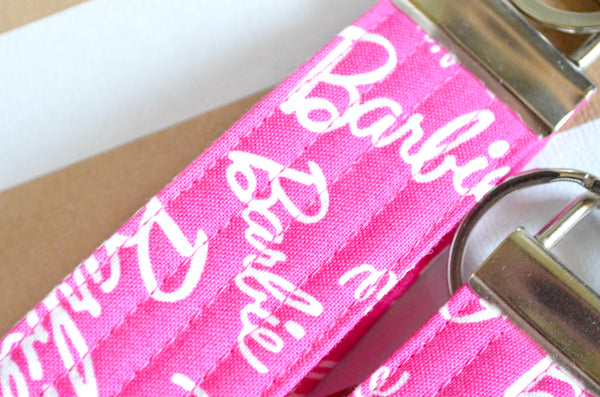 PINK Fabric Keychain