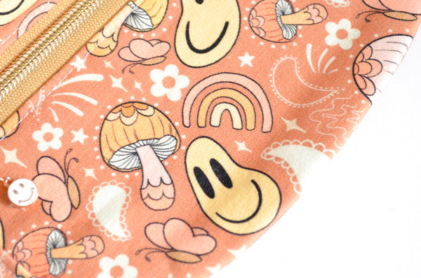 Ochre Mushroom Smiley Fanny Pack