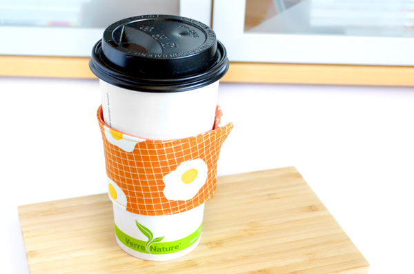 Orange Egg Coffee Sleeve