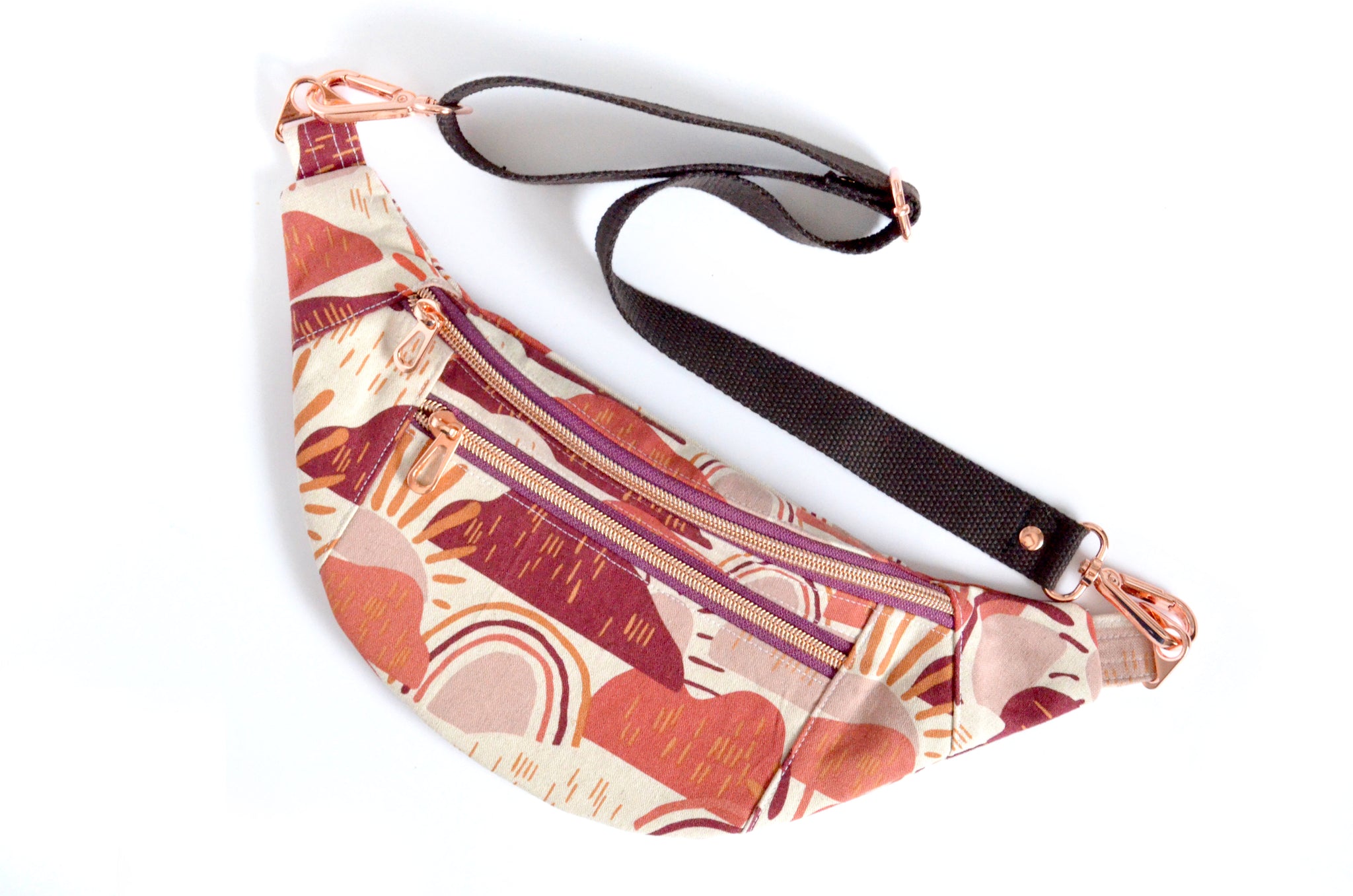 Plum Hilltop Rainbow Fanny Pack