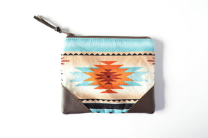 Orange & Blue Boho Coin Purse