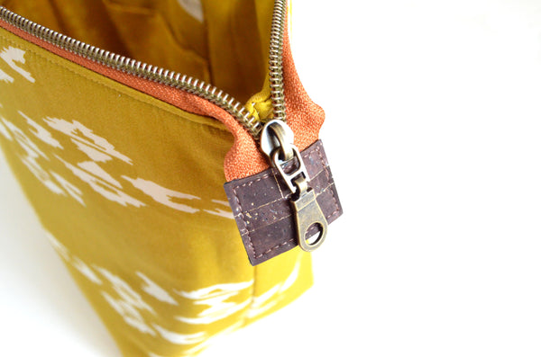 Mustard Boho Jumbo Toiletry Bag